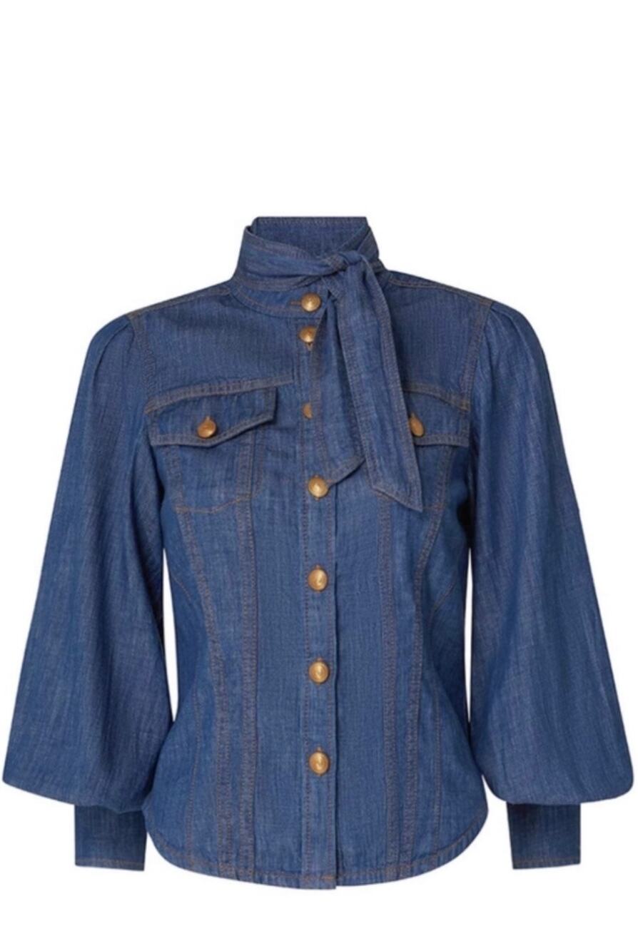 Zimmermann Corset Denim Shirt